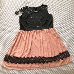 Enfocus | black and pink party dress SZ 20